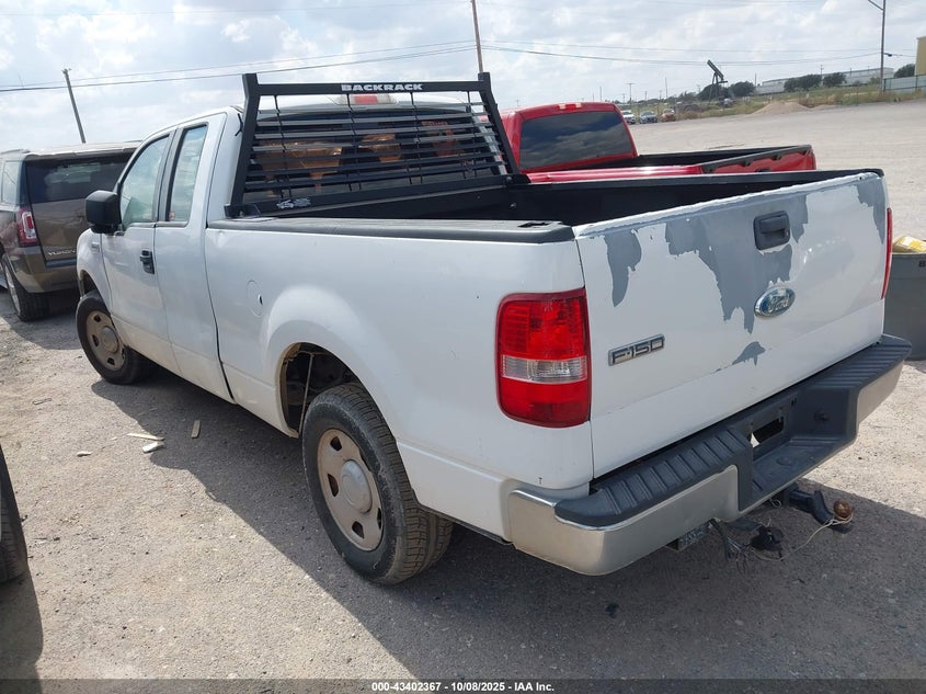 2008 Ford F-150 Fx2/Stx/Xl/Xlt white truck gasoline 1FTRX12W48FB02825 photo #4