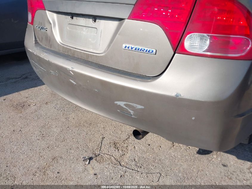 2008 Honda Civic Hybrid VIN: JHMFA36218S032004 Lot: 43402380