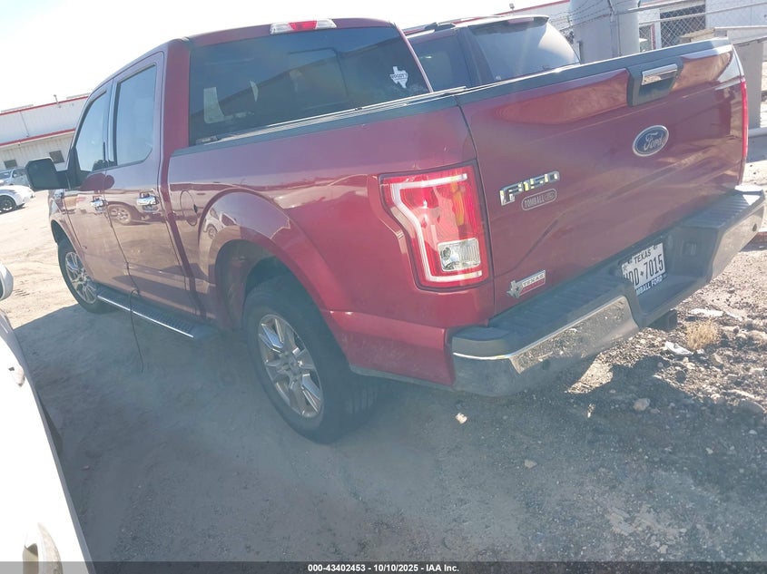 Vin: 1ftew1cg6gkd29304, lot: 43897254, ford f-150 xlt 20163