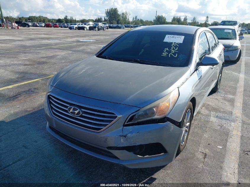 2015 Hyundai Sonata Se VIN: 5NPE24AF0FH242356 Lot: 43402521