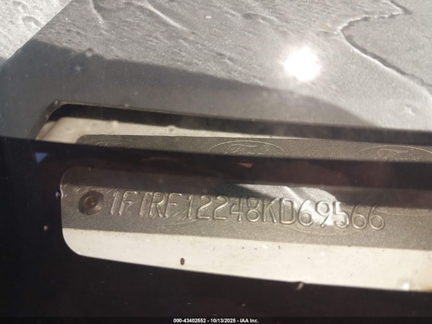 2008 Ford F-150 Stx/Xl/Xlt VIN: 1FTRF12248KD69566 Lot: 43402552
