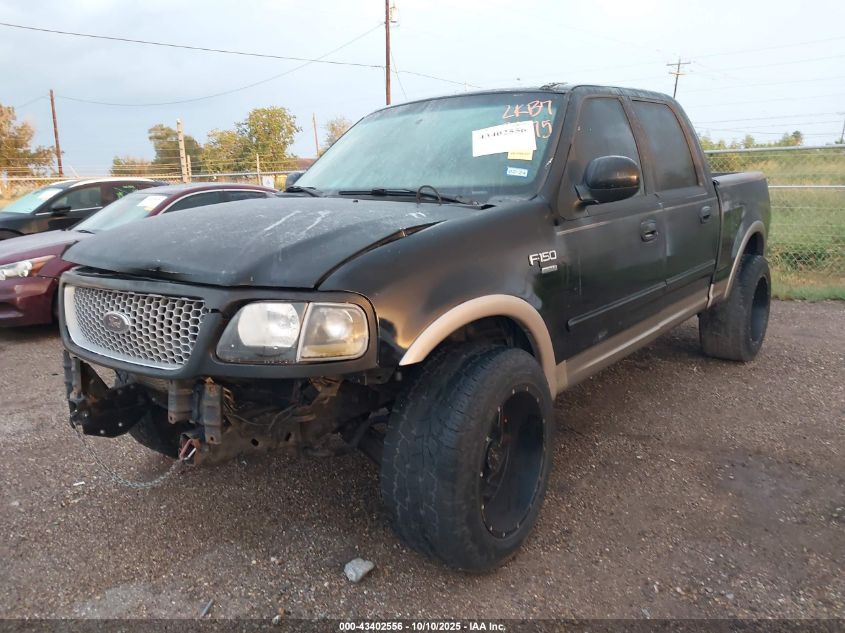 2002 Ford F-150 Lariat/Xlt VIN: 1FTRW07L32KB73475 Lot: 43402556