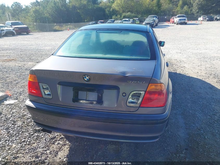 2001 BMW 325I VIN: WBAAV33471EE78894 Lot: 43402573