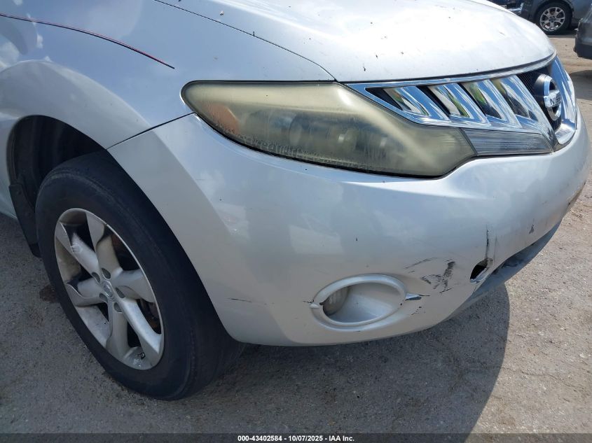 2009 Nissan Murano Sl VIN: JN8AZ18U39W020538 Lot: 43402584