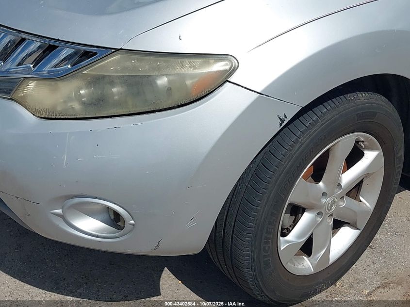 2009 Nissan Murano Sl VIN: JN8AZ18U39W020538 Lot: 43402584