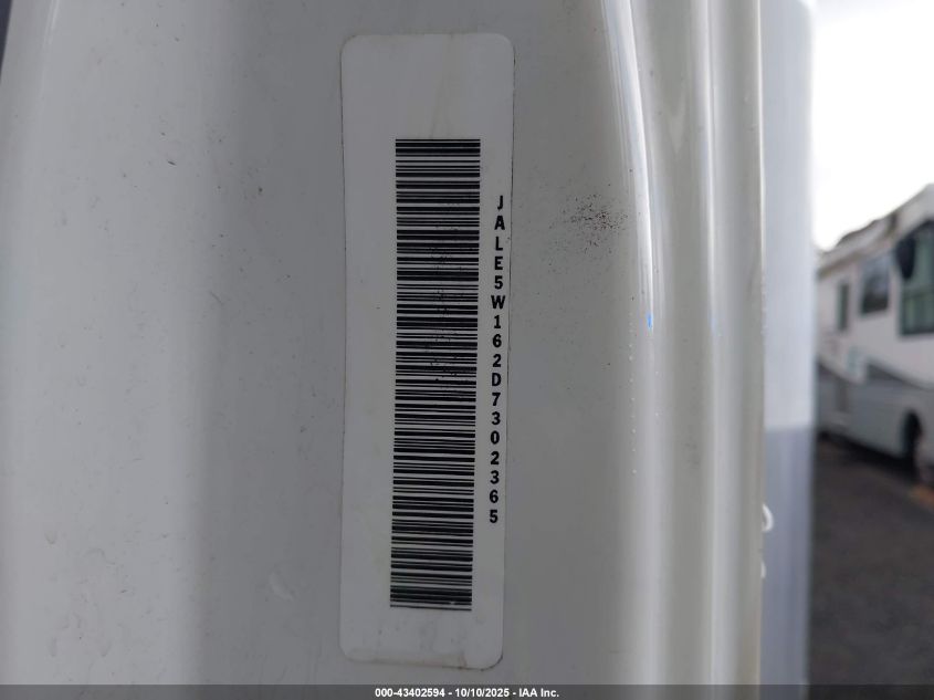 2013 Isuzu Dsl Reg VIN: JALE5W162D7302365 Lot: 43402594