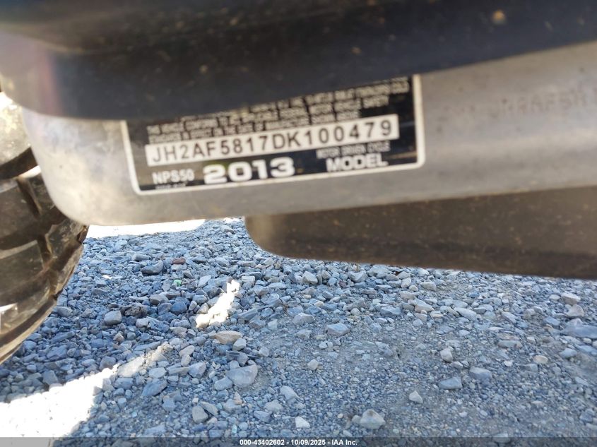 2013 Honda Nps50 VIN: JH2AF5817DK100479 Lot: 43402602