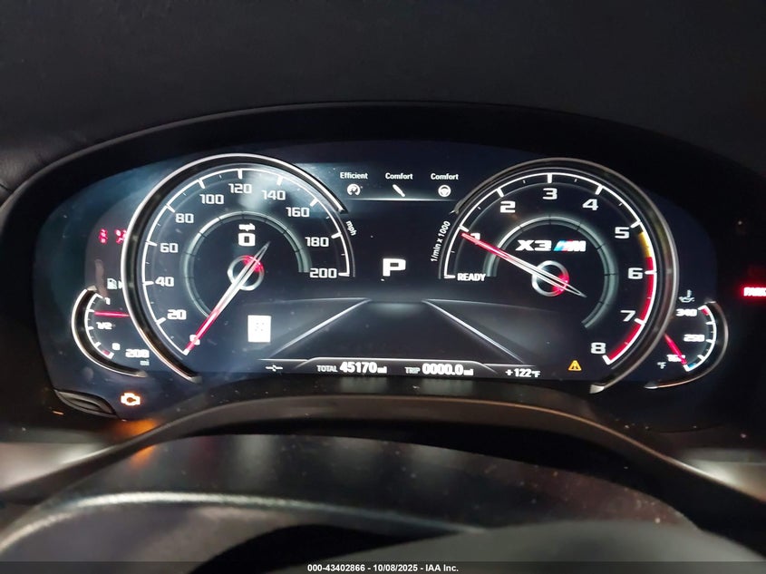 2020 BMW X3 M COMPETITION 5YMTS0C07L9B88528