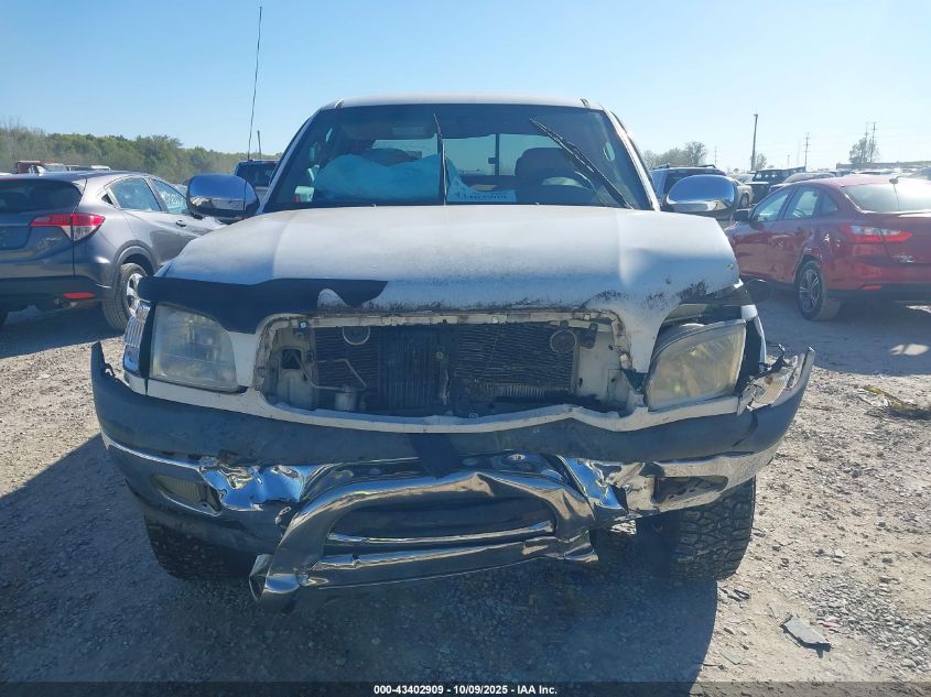 2000 Toyota Tundra Sr5 V8 VIN: 5TBBT4418YS085262 Lot: 43402909