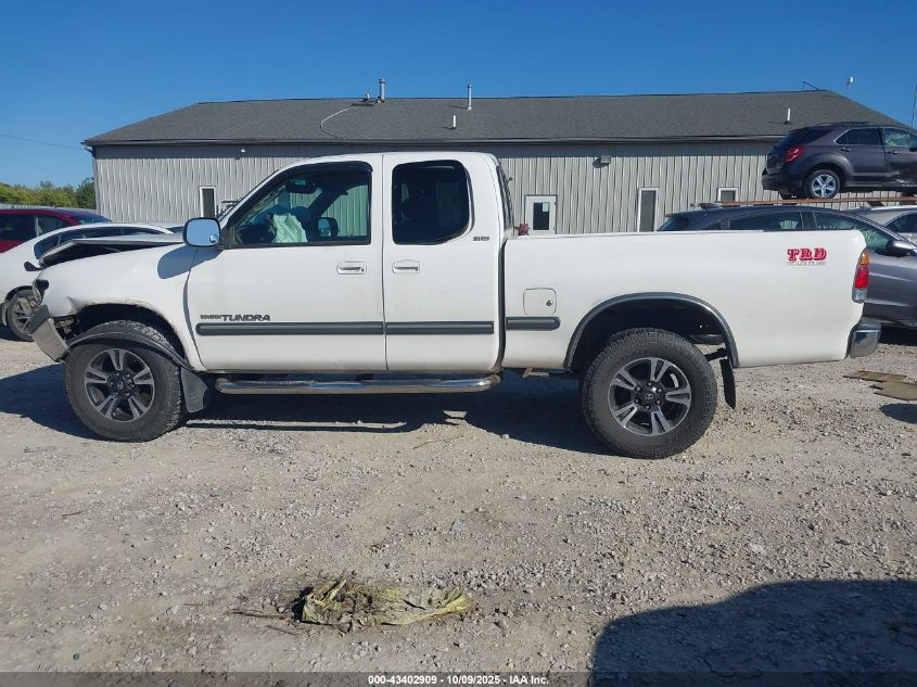 2000 Toyota Tundra Sr5 V8 VIN: 5TBBT4418YS085262 Lot: 43402909