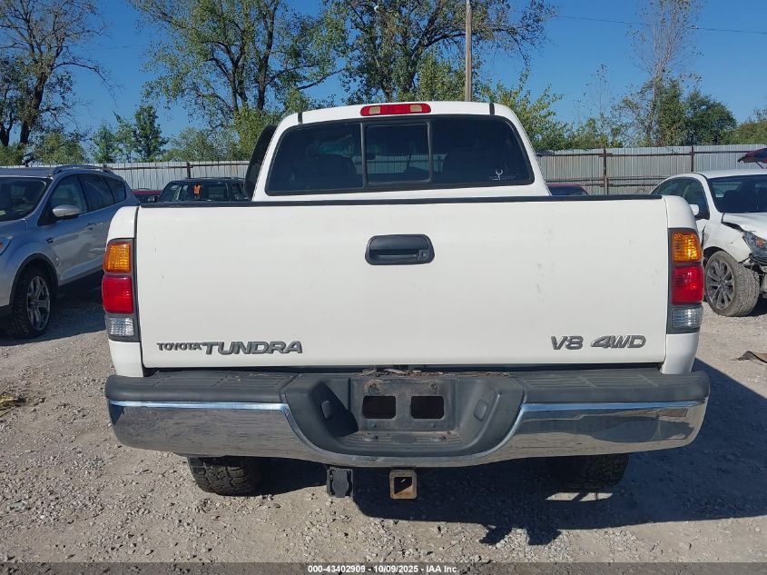 2000 Toyota Tundra Sr5 V8 VIN: 5TBBT4418YS085262 Lot: 43402909