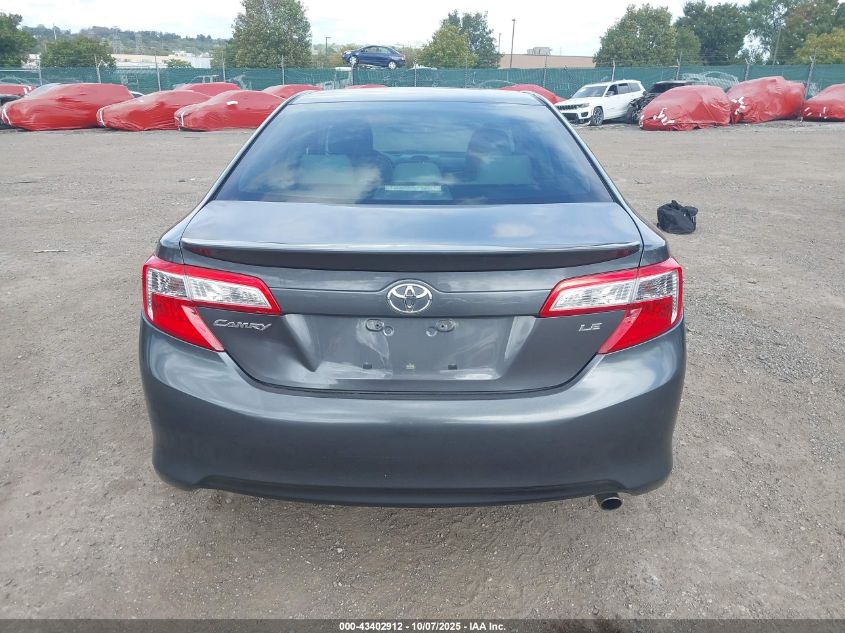2012 Toyota Camry Le VIN: 4T1BF1FK8CU607939 Lot: 43402912
