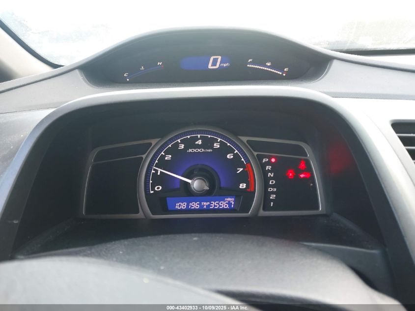 2009 Honda Civic Lx VIN: 2HGFA16589H526063 Lot: 43402933