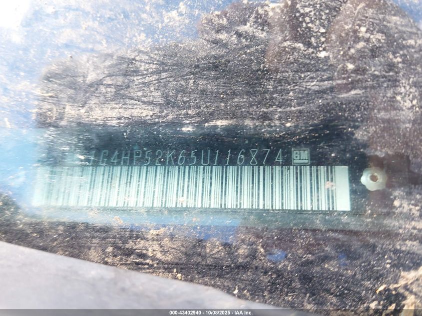 2005 Buick Lesabre Custom VIN: 1G4HP52K65U116874 Lot: 43402940