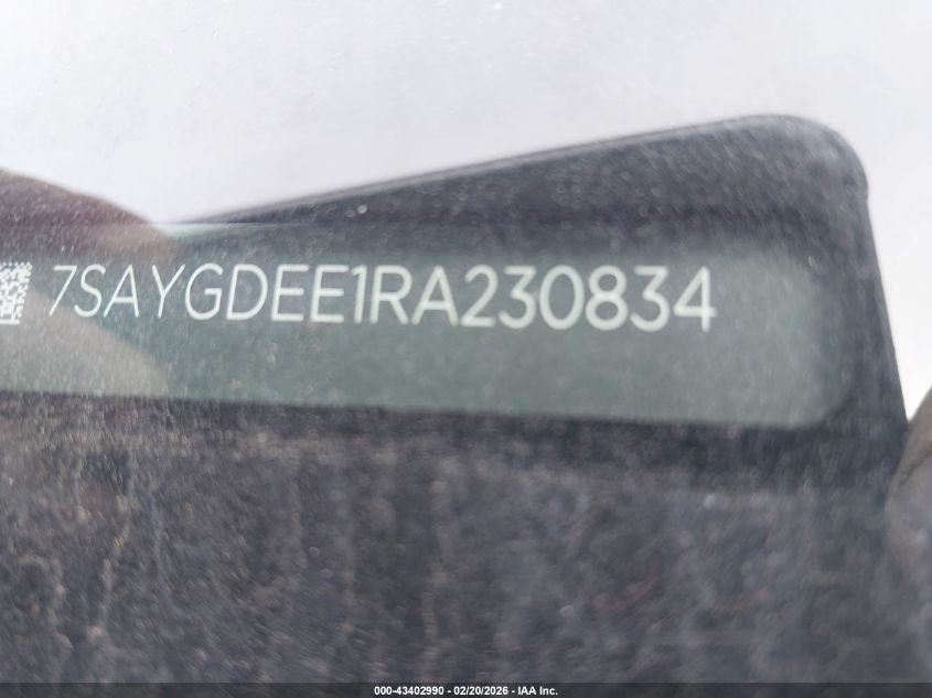 2024 Tesla Model Y Long Range Dual Motor All-Wheel Drive VIN: 7SAYGDEE1RA230834 Lot: 43402990