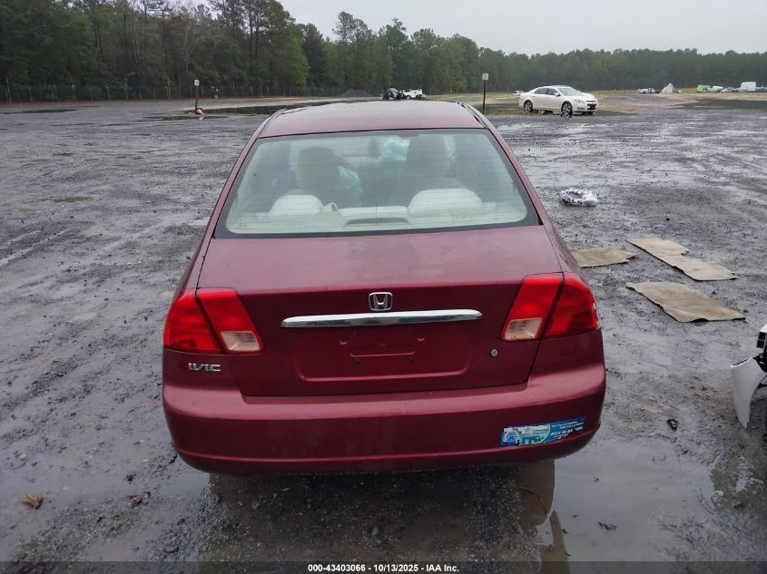 2002 Honda Civic Lx VIN: 1HGES16512L002660 Lot: 43403066