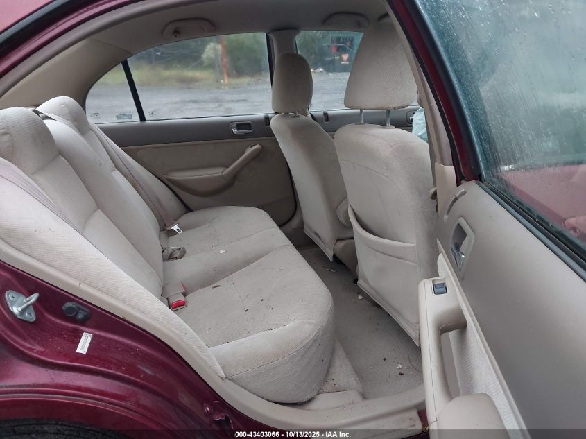 2002 Honda Civic Lx VIN: 1HGES16512L002660 Lot: 43403066