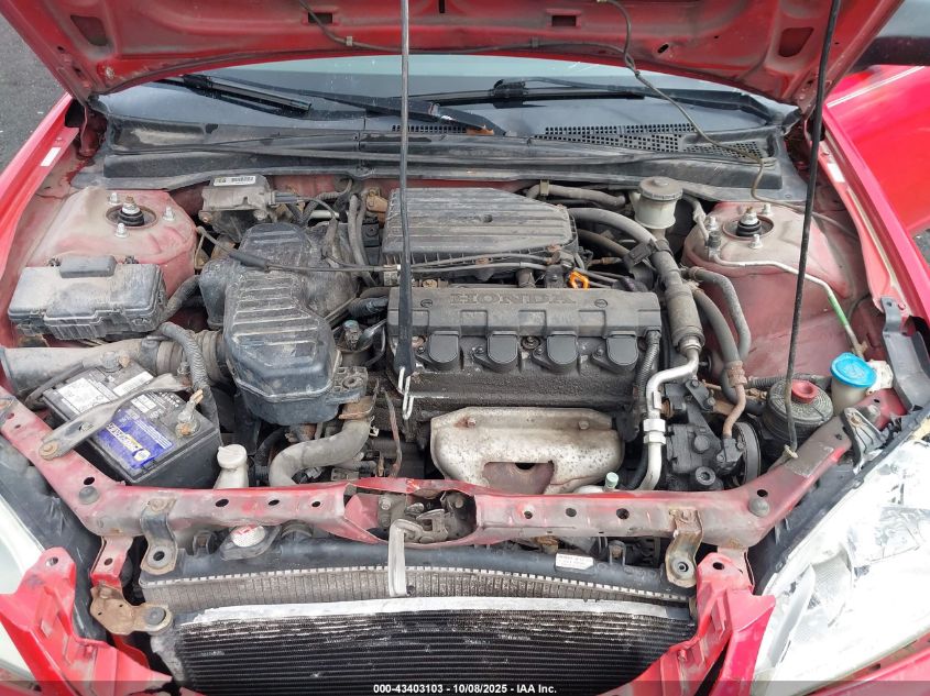 2004 Honda Civic Lx VIN: 1HGEM22524L010288 Lot: 43403103