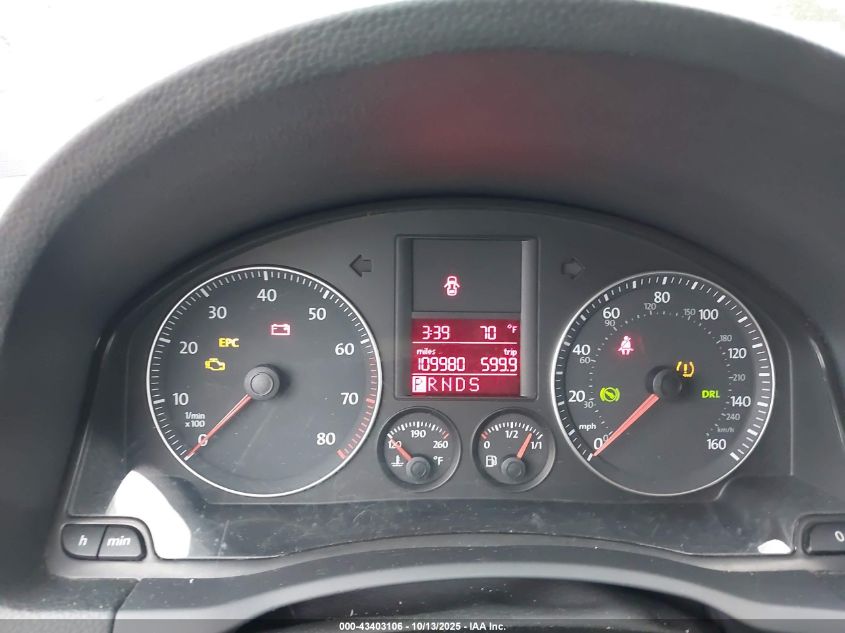 2009 Volkswagen Jetta Se VIN: 3VWRM71K59M145661 Lot: 43403106