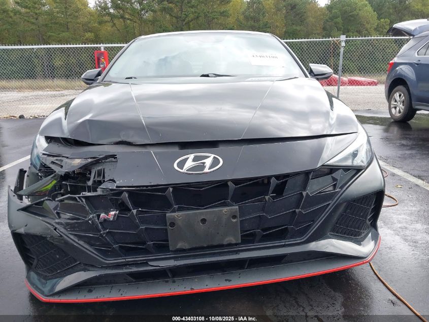 2022 Hyundai Elantra N VIN: KMHLW4AK9NU003350 Lot: 43403108