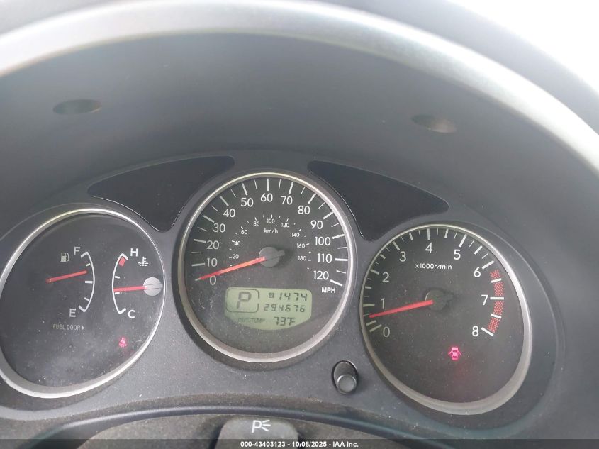 2005 Subaru Forester 2.5X VIN: JF1SG636X5H708195 Lot: 43403123