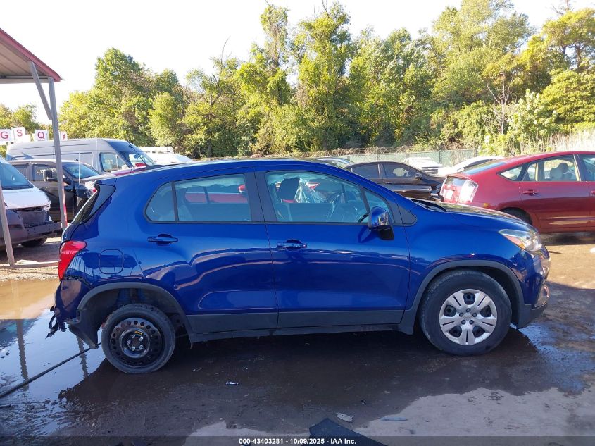2017 Chevrolet Trax Ls VIN: 3GNCJKSB6HL185732 Lot: 43403281