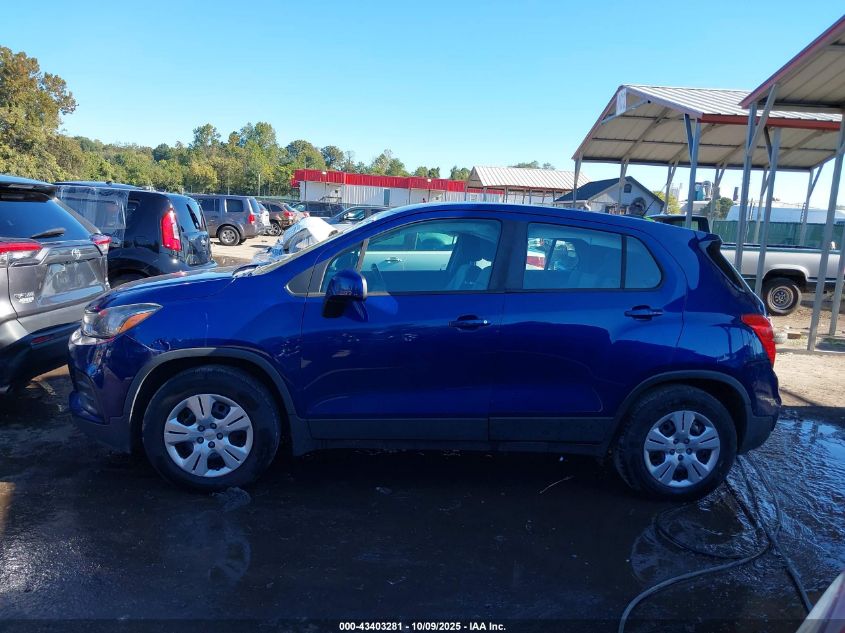 2017 Chevrolet Trax Ls VIN: 3GNCJKSB6HL185732 Lot: 43403281