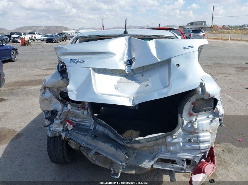 2006 Kia Rio Lx VIN: KNADE123766149654 Lot: 43403311