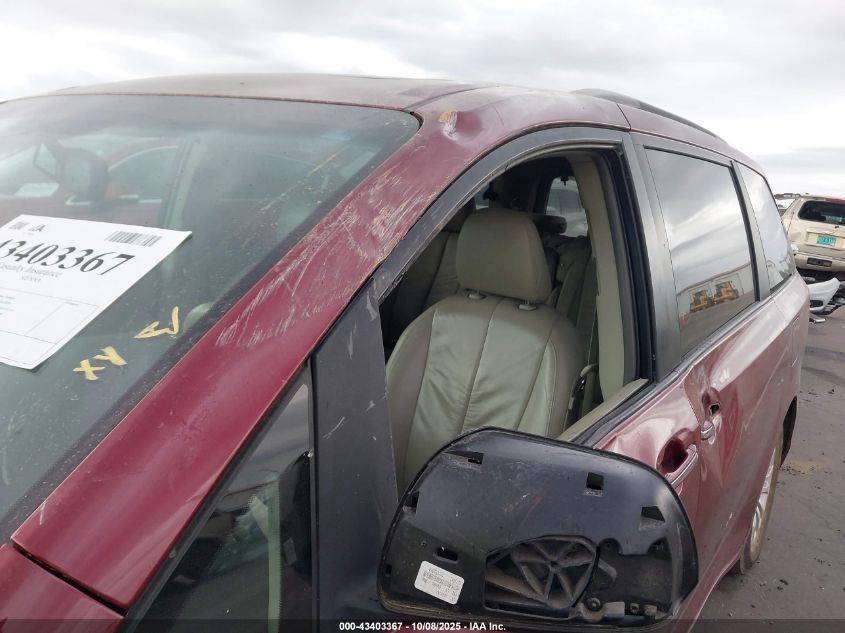 2011 Toyota Sienna Xle V6 VIN: 5TDYK3DC8BS079307 Lot: 43403367