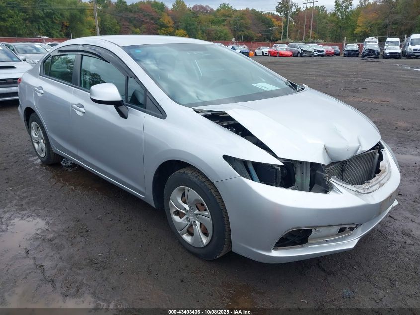 2013 Honda Civic Lx VIN: 19XFB2F5XDE236493 Lot: 43403436