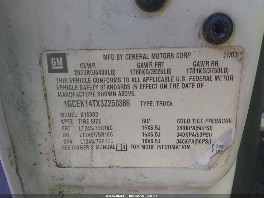 2006 GMC Sierra 2500Hd Work Truck VIN: 1GTHK24U46E150145 Lot: 43403437