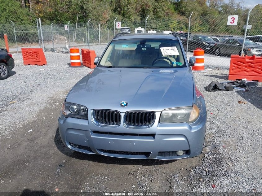 2006 BMW X3 3.0I VIN: WBXPA93446WG81290 Lot: 43403468