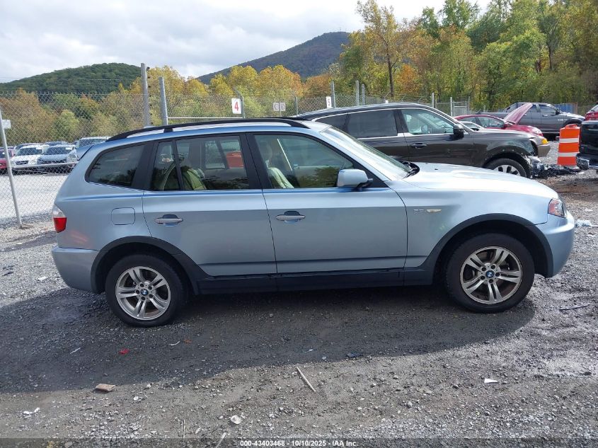 2006 BMW X3 3.0I VIN: WBXPA93446WG81290 Lot: 43403468
