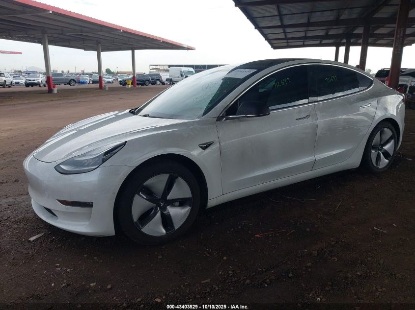 2020 Tesla Model 3 Long Range Dual Motor All-Wheel Drive VIN: 5YJ3E1EB1LF712697 Lot: 43403529