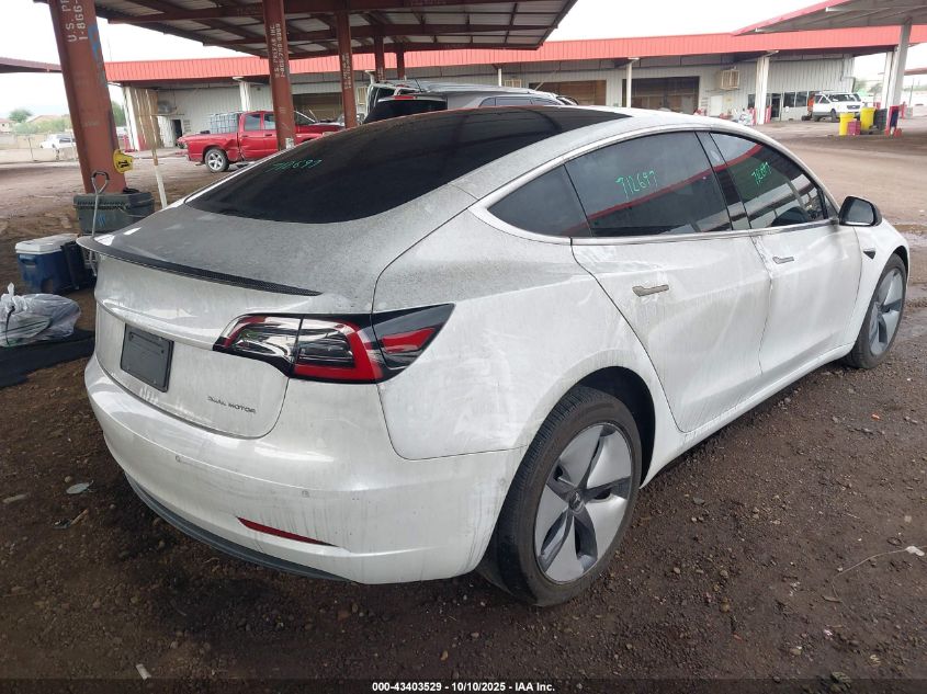 2020 Tesla Model 3 Long Range Dual Motor All-Wheel Drive VIN: 5YJ3E1EB1LF712697 Lot: 43403529