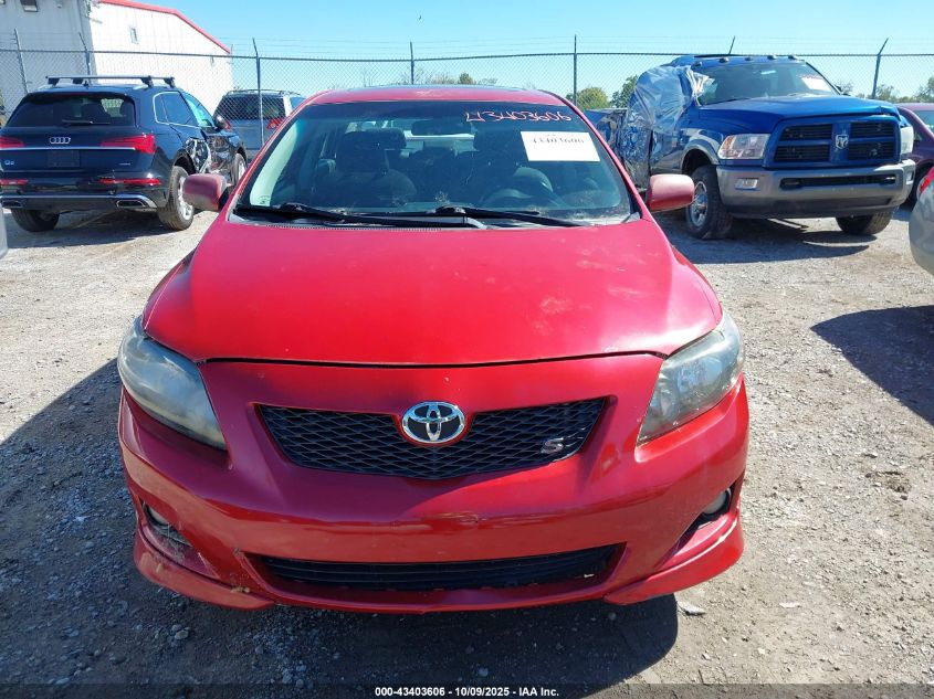 2009 Toyota Corolla S VIN: 2T1BU40E19C076832 Lot: 43403606