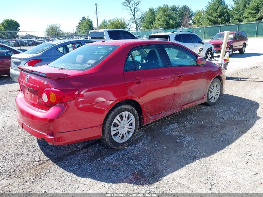 2009 Toyota Corolla S VIN: 2T1BU40E19C076832 Lot: 43403606