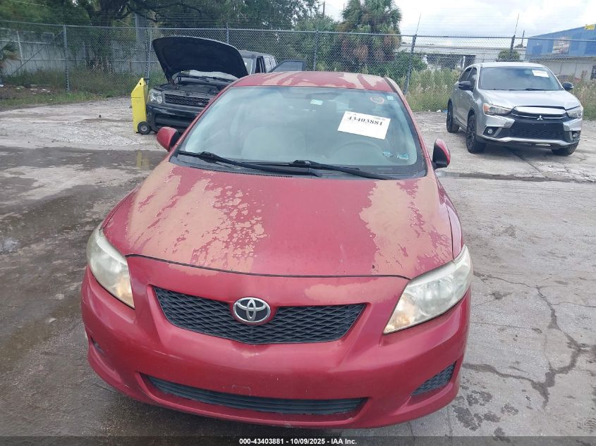 2009 Toyota Corolla Xle VIN: JTDBL40E199043421 Lot: 43403881