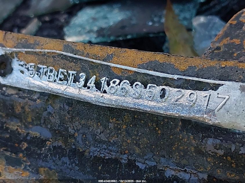 2006 Toyota Tundra Sr5 V8 VIN: 5TBET34186S502917 Lot: 43403882