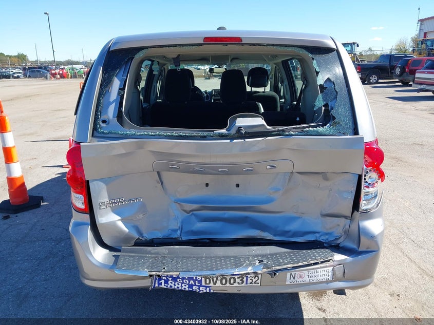 2016 Dodge Grand Caravan American Value Pkg VIN: 2C4RDGBG8GR219836 Lot: 43403932