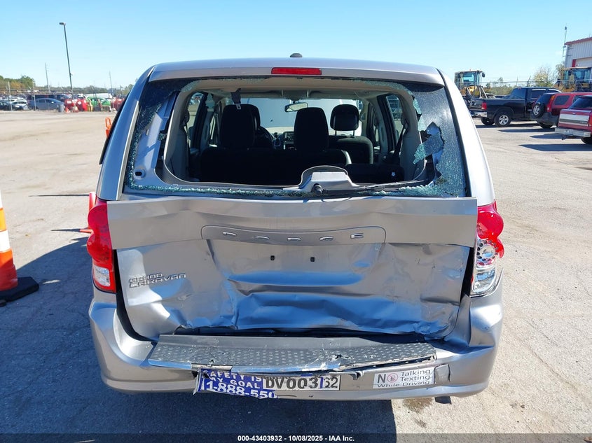 2016 Dodge Grand Caravan American Value Pkg VIN: 2C4RDGBG8GR219836 Lot: 43403932