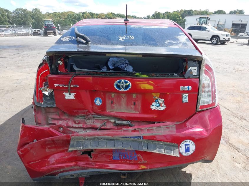 2012 Toyota Prius Three VIN: JTDKN3DU9C1567718 Lot: 43403950