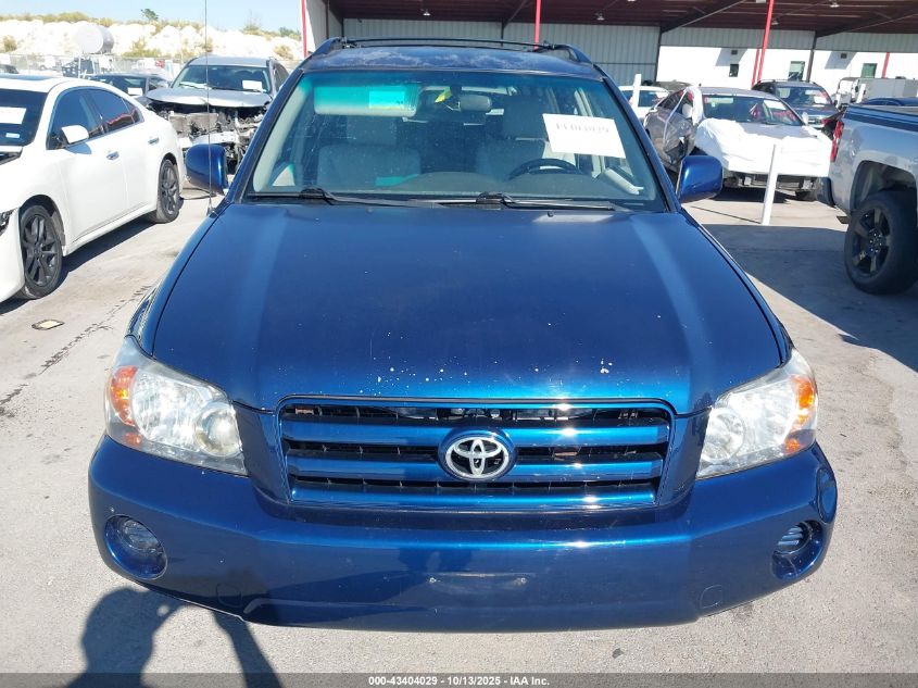 2005 Toyota Highlander VIN: JTEGD21A950113938 Lot: 43404029