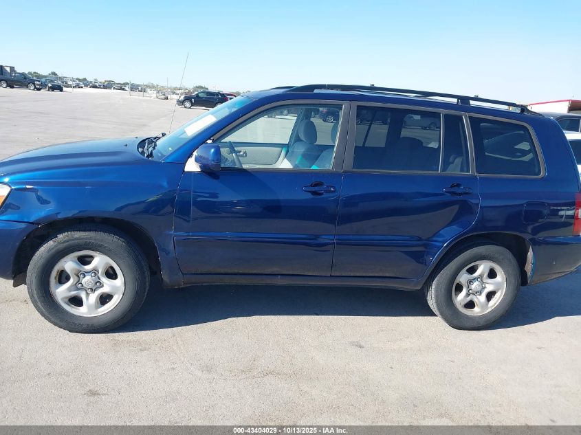 2005 Toyota Highlander VIN: JTEGD21A950113938 Lot: 43404029