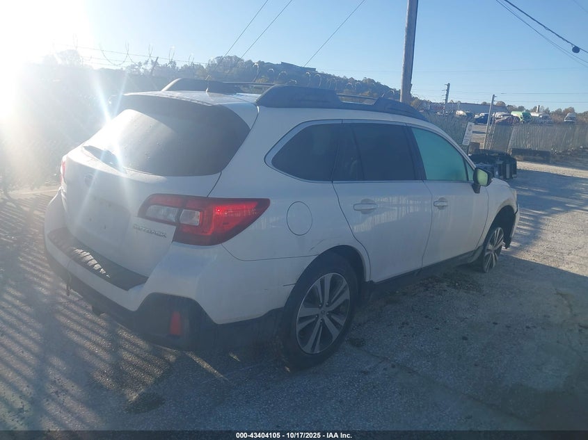 Vin: 4s4bsanc8k3276032, lot: 43898906, subaru outback 2.5i limited 20194