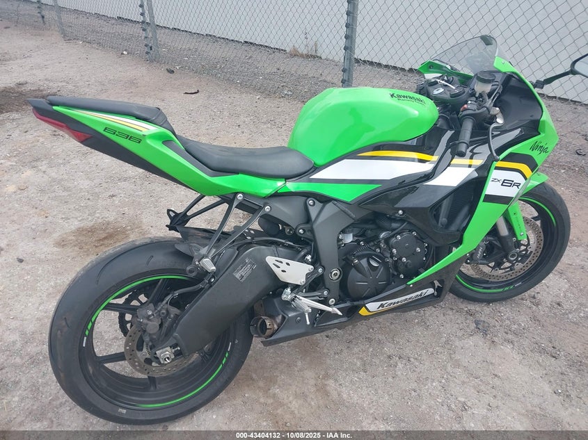 2025 Kawasaki Zx636 K VIN: JKBZXJJ14SA023574 Lot: 43404132