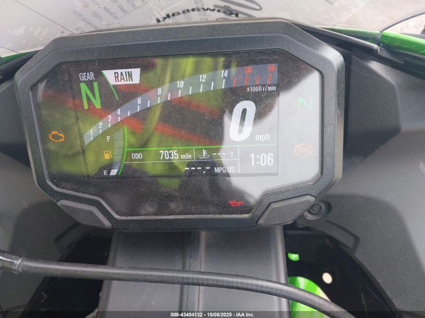 2025 Kawasaki Zx636 K VIN: JKBZXJJ14SA023574 Lot: 43404132