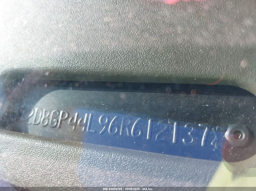 2006 Dodge Grand Caravan Sxt VIN: 2D8GP44L96R612137 Lot: 43404195