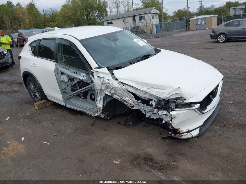 2021 Mazda Cx-5 2.5 Sport White Lot 111043404330 Vin JM3KFBBM7M0418488