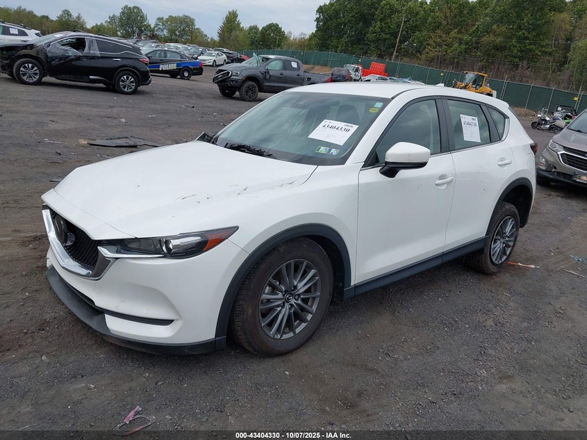 2021 Mazda Cx-5 2.5 Sport White Lot 111043404330 Vin JM3KFBBM7M0418488